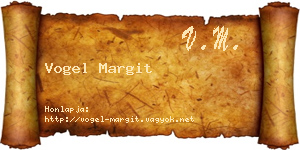 Vogel Margit névjegykártya